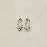 Teardrop Framed Glass Pendant, 2 Pc (FS.248)