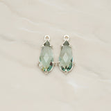 Teardrop Framed Glass Pendant, 2 Pc (FS.248)