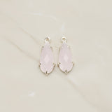 Teardrop Framed Glass Pendant, 2 Pc (FS.248)