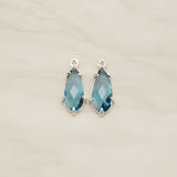 Teardrop Framed Glass Pendant, 2 Pc (FS.248)