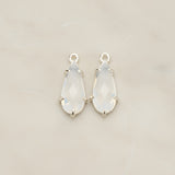 Teardrop Framed Glass Pendant, 2 Pc (FS.248)