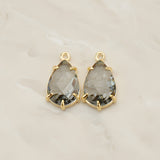 Teardrop Framed Glass Pendant, 2 Pc (FS.252)