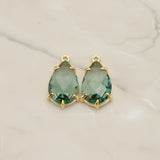 Teardrop Framed Glass Pendant, 2 Pc (FS.252)