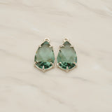 Teardrop Framed Glass Pendant, 2 Pc (FS.252)
