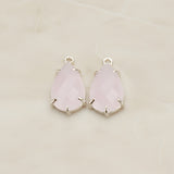 Teardrop Framed Glass Pendant, 2 Pc (FS.252)