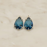 Teardrop Framed Glass Pendant, 2 Pc (FS.252)