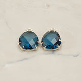 Rounded Triangle Framed Glass Pendant, 2 Pc (FS.253)