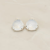 Rounded Triangle Framed Glass Pendant, 2 Pc (FS.253)