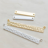 Rectangle Tube Bar Metal Bead, 2 Pc (BA.223)