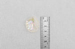 P-SS-1470 // Transparent Jogaby Aurora pendant, Jewelry Supplies, Jewelry Making, Gold Plated, 2PS