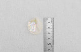 P-SS-1470 // Transparent Jogaby Aurora pendant, Jewelry Supplies, Jewelry Making, Gold Plated, 2PS