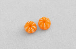 DCD0051 //  Tangerine pendant, Jewelry Supplies, Jewelry Making, Gold Plated, 2PS