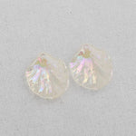 P-SS-1470 // Transparent Jogaby Aurora pendant, Jewelry Supplies, Jewelry Making, Gold Plated, 2PS