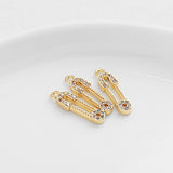 SG.320 // Surgical Steel Cubic Clothing Pins Pendant, 1Pc / P-SS-1157