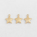 PD.2156 // Lettering Star Pendant, 4Pc / P-SS-1161