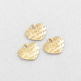 PD.2157 // Lettering Heart Pendant, 4Pc / P-SS-1160