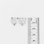 SG.181 // Surgical Steel Jesus Coin Triple Connector, 2Pc / P-DQ-0243