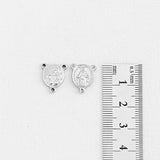 SG.181 // Surgical Steel Jesus Coin Triple Connector, 2Pc / P-DQ-0243