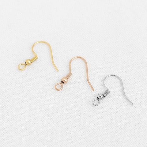 SG.177 // Surgical Steel Fishing Hook Earwire, 4Pc / N-CC-0234