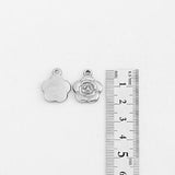 SG.186 // Surgical Steel Rose Pendant, 2Pc / P-SS-1135