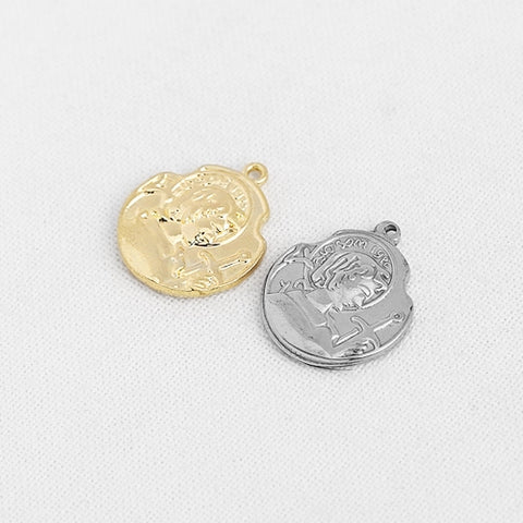 SG.204 // Surgical Steel Holy Knight Pendant, 1Pc / P-SS-1142