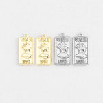 SG.205 // Surgical Steel Venus Square Pendant, 1Pc / P-SS-1143