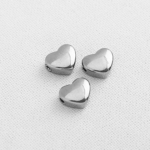 SG.213 // Surgical Steel Silver Heart Pendant, 1Pc / P-DF-0205