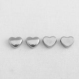 SG.213 // Surgical Steel Silver Heart Pendant, 1Pc / P-DF-0205