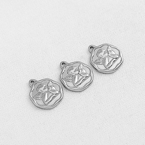 SG.207 // Surgical Steel Angel Seal Pendant, 1Pc / P-SS-1145