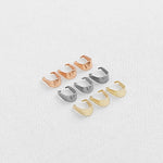 SG.215 // Surgical Steel Triangle Link , 4Pc / B-BB-0066