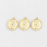 SG.326 // Surgical Steel 1973 Coin 10.5mm Pendant, 2Pc / P-SS-1195