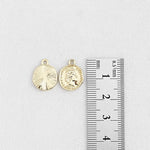 SG.326 // Surgical Steel 1973 Coin 10.5mm Pendant, 2Pc / P-SS-1195