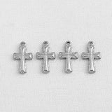 SG.220 // Surgical Steel Serrature Closs Pendant 2Pc / P-SS-1173