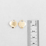 SG.226 // Surgical Steel Curve Heart Pendant, 1Pc / P-SS-1156