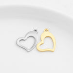 SG.232 // Surgical Steel Heart Sign Pendant, 1Pc / P-SS-1185