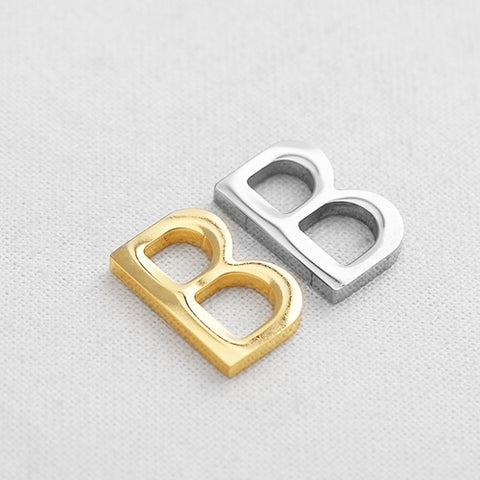SG.330 // Surgical Steel Titanium Initials "B" Pendant, 1Pc / P-SS-1180