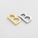 SG.330 // Surgical Steel Titanium Initials "B" Pendant, 1Pc / P-SS-1180