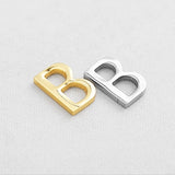 SG.330 // Surgical Steel Titanium Initials "B" Pendant, 1Pc / P-SS-1180