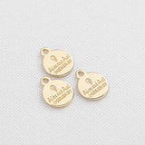 SG.331 // Surgical Steel Energy Lettering Pendant, 2Pc / P-SS-1190