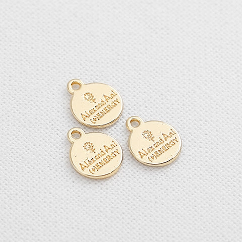 SG.331 // Surgical Steel Energy Lettering Pendant, 2Pc / P-SS-1190