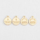 SG.331 // Surgical Steel Energy Lettering Pendant, 2Pc / P-SS-1190