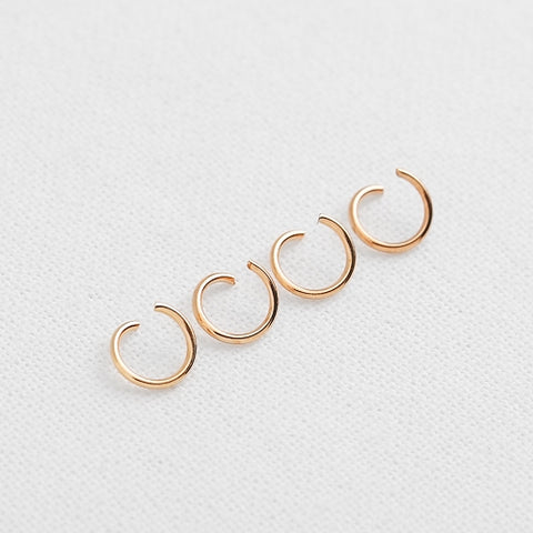 SG.242 // Surgical Steel Rose Gold Jumpring 8mm , 3g (about 25pc) / B-BB-0063