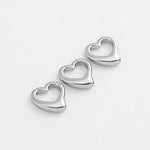 SG.243 // Surgical Steel Chubby Heart 15.5mm Pendant, 1Pc / P-SS-1168