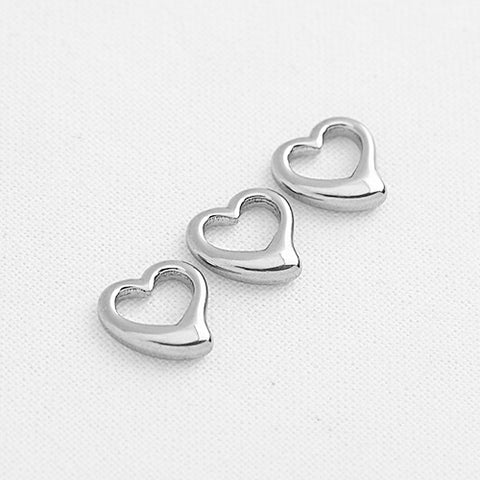 SG.243 // Surgical Steel Chubby Heart 15.5mm Pendant, 1Pc / P-SS-1168