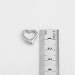 SG.243 // Surgical Steel Chubby Heart 15.5mm Pendant, 1Pc / P-SS-1168