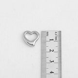 SG.243 // Surgical Steel Chubby Heart 15.5mm Pendant, 1Pc / P-SS-1168