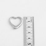 SG.244 // Surgical Steel Chubby Heart 24mm Pendant, 1Pc / P-SS-1202