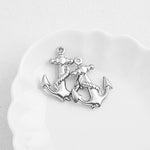 SG.249 // Surgical Steel Rope Anchor Pendant, 2Pc / P-SS-1198