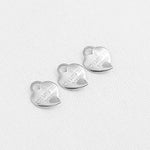 SG.333 // Surgical Steel Love Forever Heart Pendant, 10Pc / P-SS-1203
