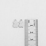 SG.248 // Surgical Steel Mini Bear Pendant, 4Pc / P-SS-1197